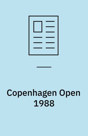 Copenhagen Open 1988