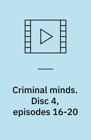 Criminal minds. Disc 4, episodes 16-20 (Stor skrift)