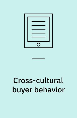 Cross-cultural buyer behavior