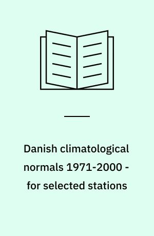 Danish climatological normals 1971-2000 - for selected stations