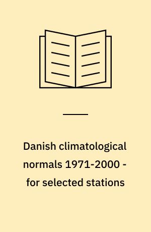 Danish climatological normals 1971-2000 - for selected stations
