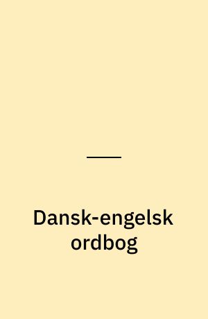 Dansk-engelsk ordbog