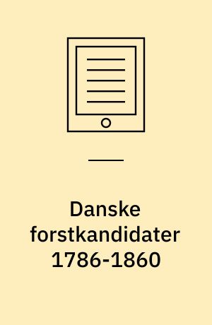 Danske forstkandidater 1786-1860