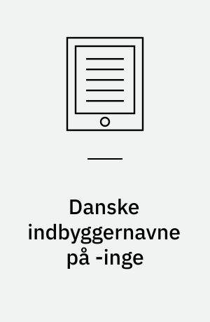 Danske indbyggernavne på -inge