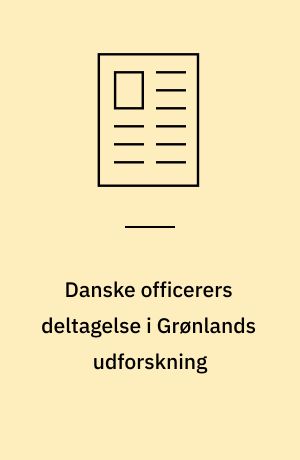 Danske officerers deltagelse i Grønlands udforskning