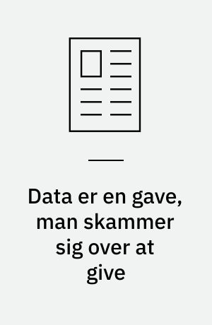 Data er en gave, man skammer sig over at give : om udvekslingssystemer, sundhedsdata og diabetes i USA