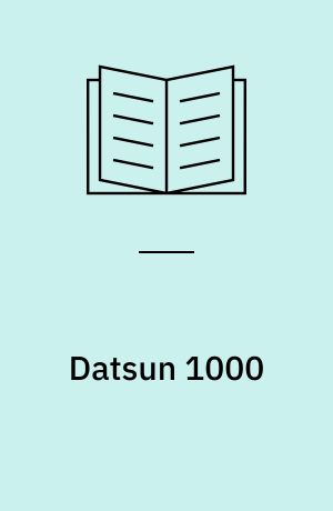 Datsun 1000 : B10 serien, 1967/69