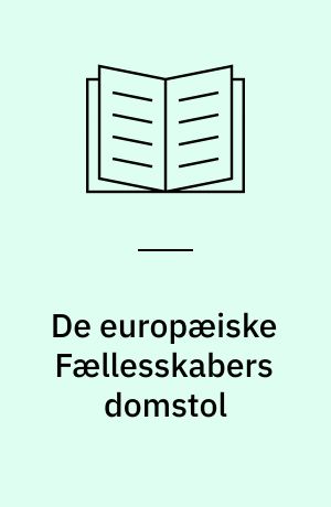 De europæiske Fællesskabers domstol