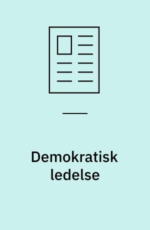 Demokratisk ledelse