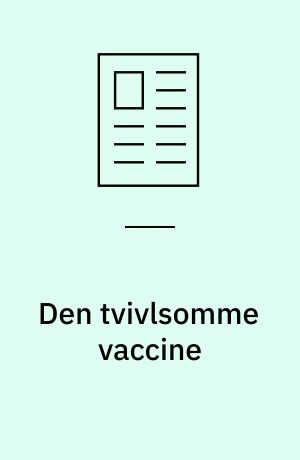 Den tvivlsomme vaccine : BCG-vaccinen og den globale tuberkuloseepidemi, 1948-65