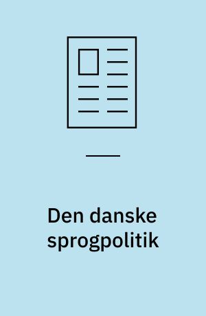 Den danske sprogpolitik