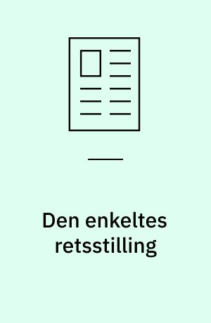 Den enkeltes retsstilling