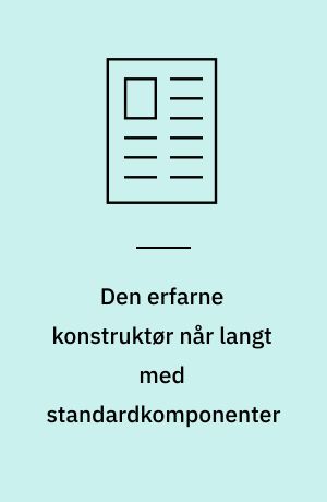 Den erfarne konstruktør når langt med standardkomponenter : hvordan det blev muligt at stable og tælle 4×100 aluminiumsdåser i minuttet direkte fra pressen