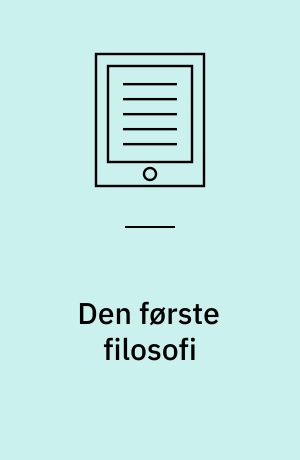 Den første filosofi