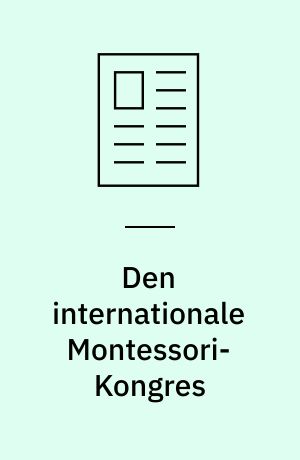 Den internationale Montessori-Kongres