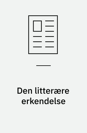 Den litterære erkendelse