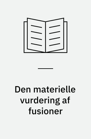 Den materielle vurdering af fusioner : et studie i rækkevidden af fusionsforordningens artikel 2 med henblik på hvorvidt den omfatter kollektiv dominans uden samordning og en afvejning af fordele og ulemper ved dominansvurderingen sammenholdt med slc-testen (betydelig mindskelse af konkurrence)