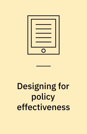 Designing for policy effectiveness : defining and understanding a concept