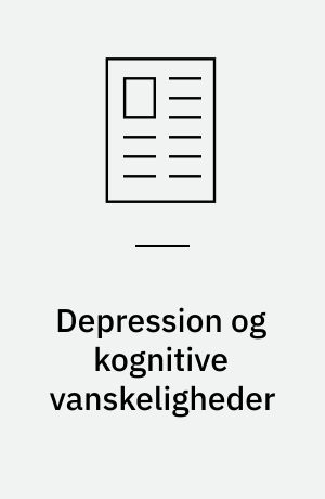 Depression og kognitive vanskeligheder