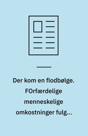 Der kom en flodbølge. FOrfærdelige menneskelige omkostninger fulgte med flodbølgen i Sydøstasien i juledagene