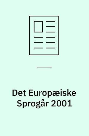 Det Europæiske Sprogår 2001