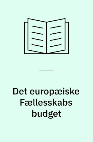 Det europæiske Fællesskabs budget