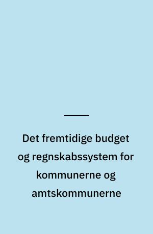 Det fremtidige budget og regnskabssystem for kommunerne og amtskommunerne
