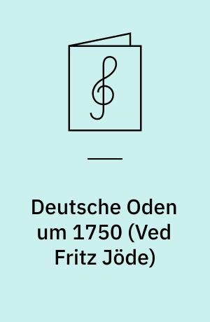 Deutsche Oden um 1750 : for 2 blokfløjter (SA)