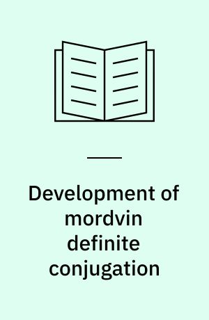 Development of mordvin definite conjugation