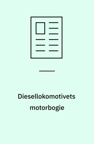 Diesellokomotivets motorbogie