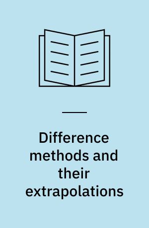 Difference methods and their extrapolations
