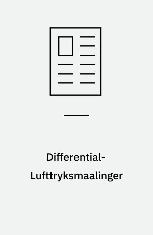 Differential-Lufttryksmaalinger