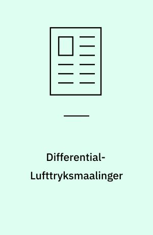 Differential-Lufttryksmaalinger