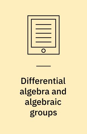 Differential algebra and algebraic groups