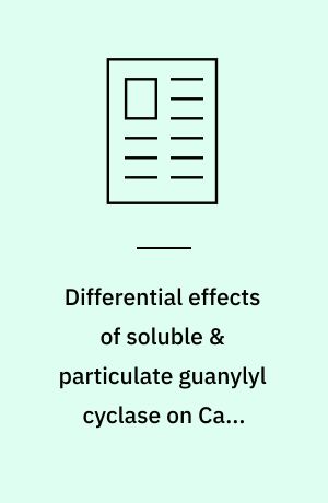 Differential effects of soluble & particulate guanylyl cyclase on Ca2+ sensitivity in airway smooth muscle