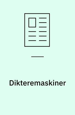 Dikteremaskiner