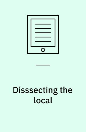 Disssecting the local : territorial scale and the social mechanisms of place : dissertation submitted 2019