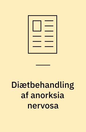 Diætbehandling af anorksia nervosa