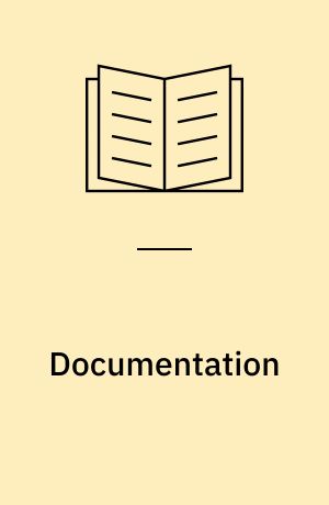 Documentation : abstracts for publications and documentation