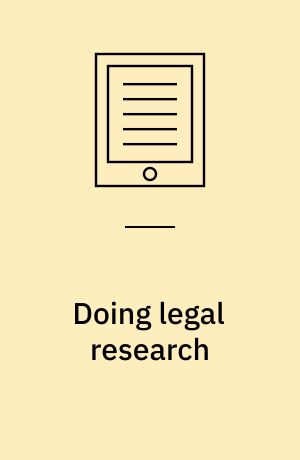 Doing legal research : a guide for social scientists and mental health professionals