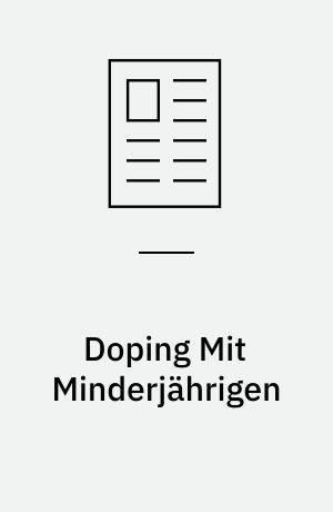Doping Mit Minderjährigen
