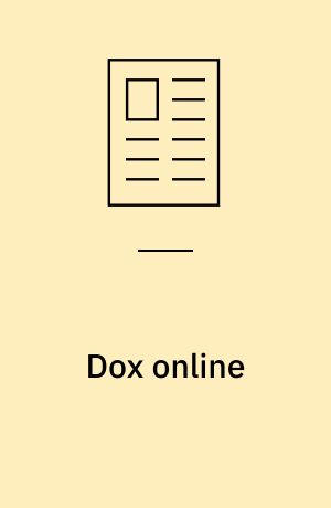 Dox online : dokumentarfilmens nye muligheder og udfordringer på internettet