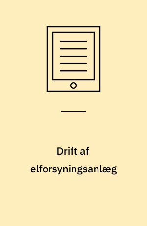 Drift af elforsyningsanlæg