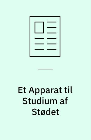 Et Apparat til Studium af Stødet