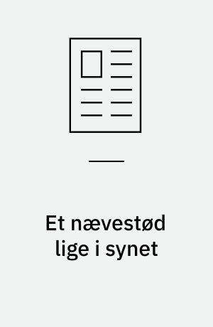 Et nævestød lige i synet