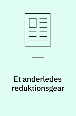 Et anderledes reduktionsgear : det kurveskivebaserede gear kan klare spidsbelastninger, stødende belastninger og hyppige start/stop