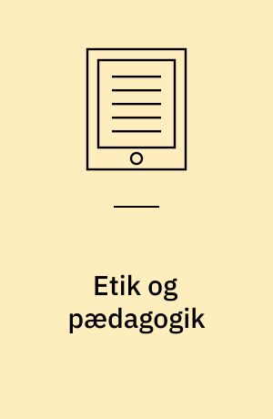 Etik og pædagogik