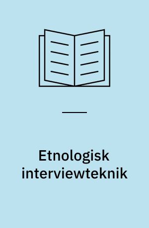 Etnologisk interviewteknik