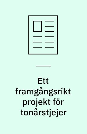 Ett framgångsrikt projekt för tonårstjejer