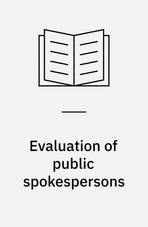 Evaluation of public spokespersons